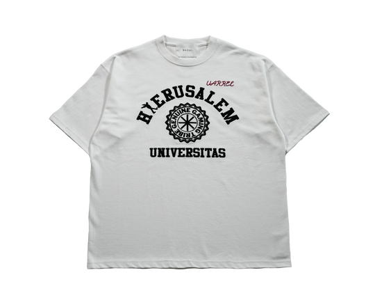 HIERUSALEM UNIVERSITAS TEE / WHITE
